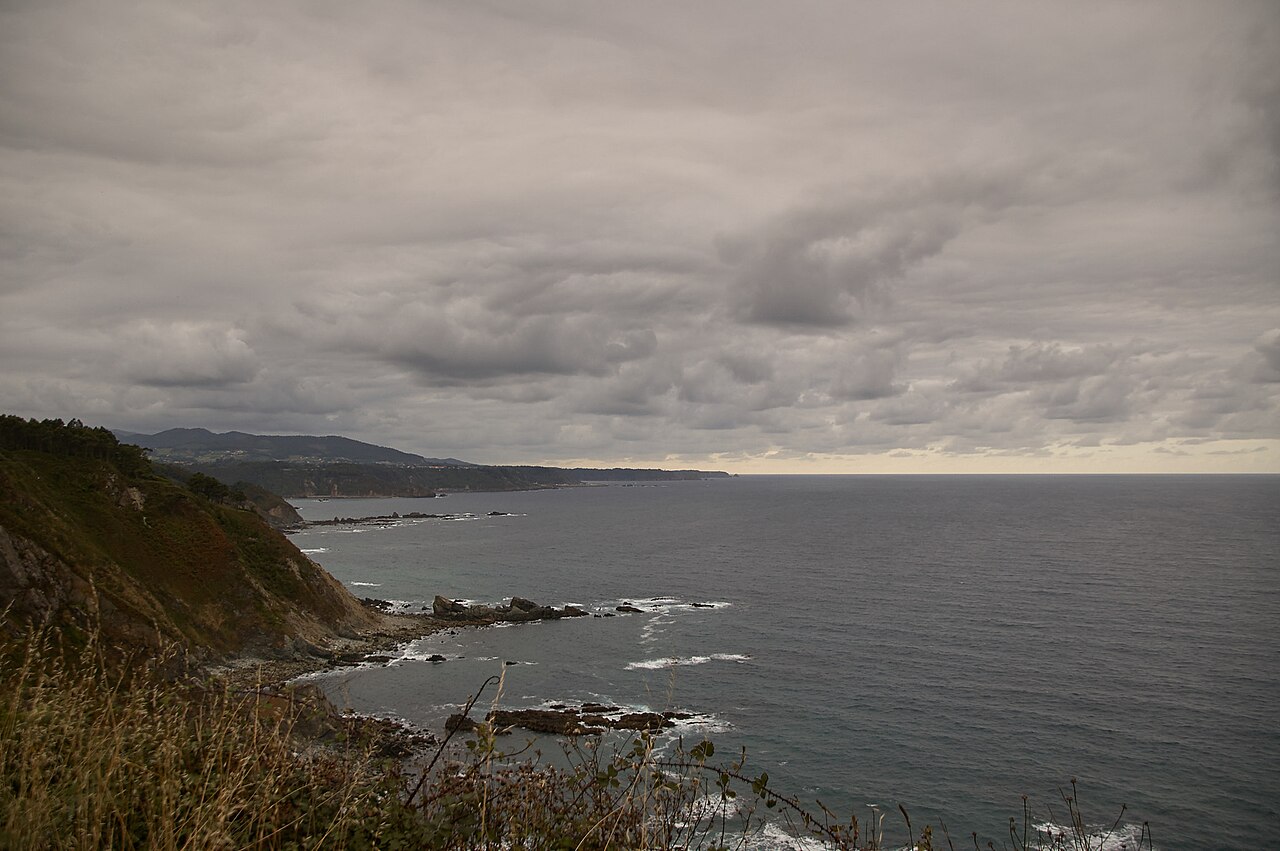 Vistas desde el mirador del Espíritu Santo, en Muros de Nalón